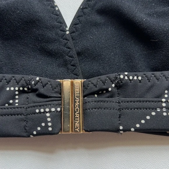 Stella McCartney Black and White Logo Triangle Bikini Top | NWT Size L - Picture 9 of 12